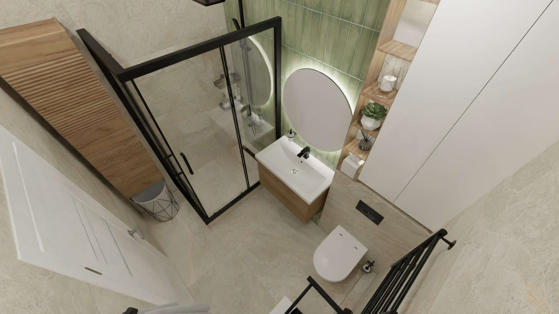 Ванная комната в природных тонах 5 Ванная комната в природных тонах 5