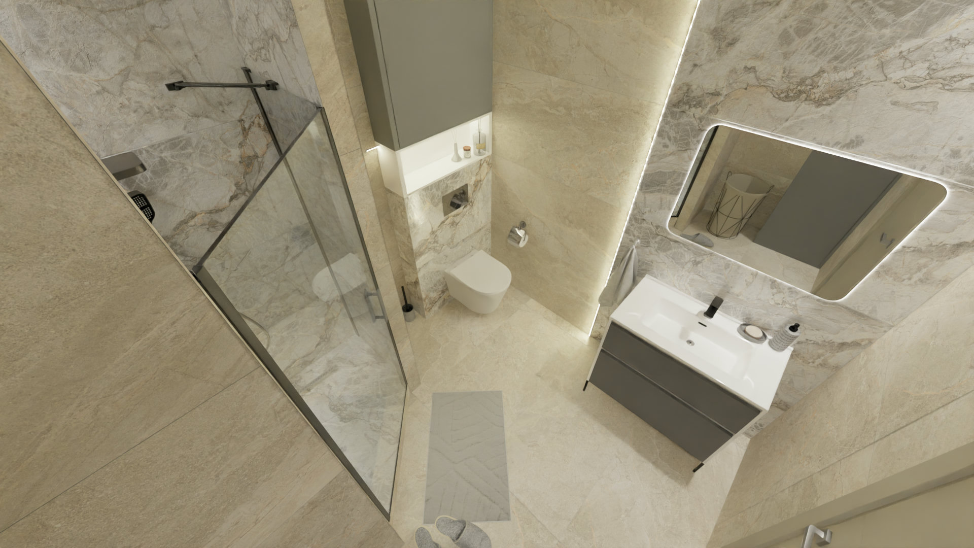 Ваннная комната с природными мотивами 4 Ваннная комната с природными мотивами 4