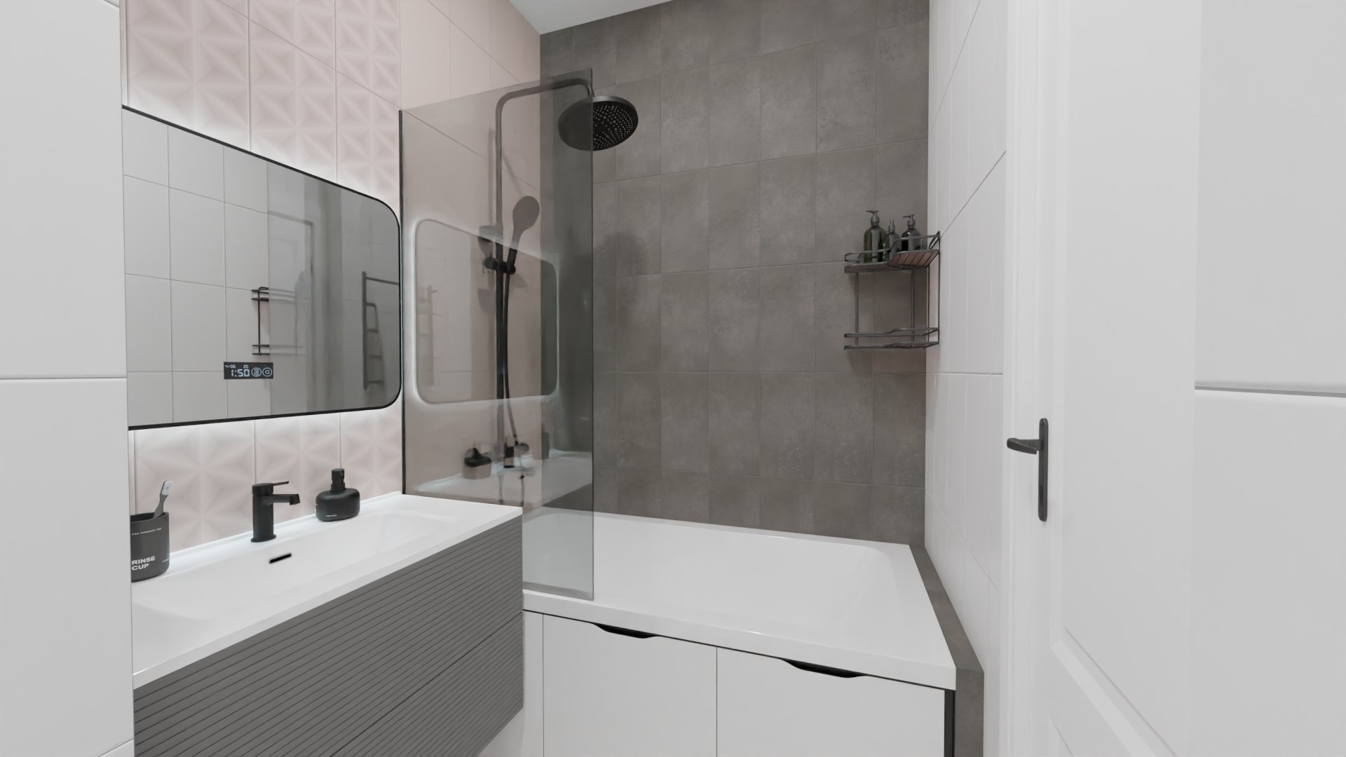 Простой минимализм в небольшой ванной комнате: идеальная гармония коллекций Mersey и Play 3