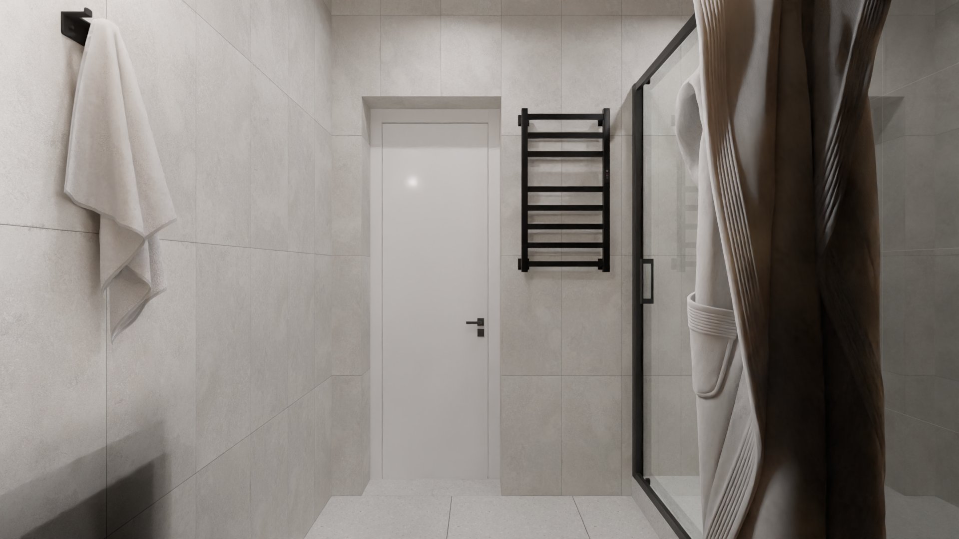 Компактная ванная в стиле лофт 1