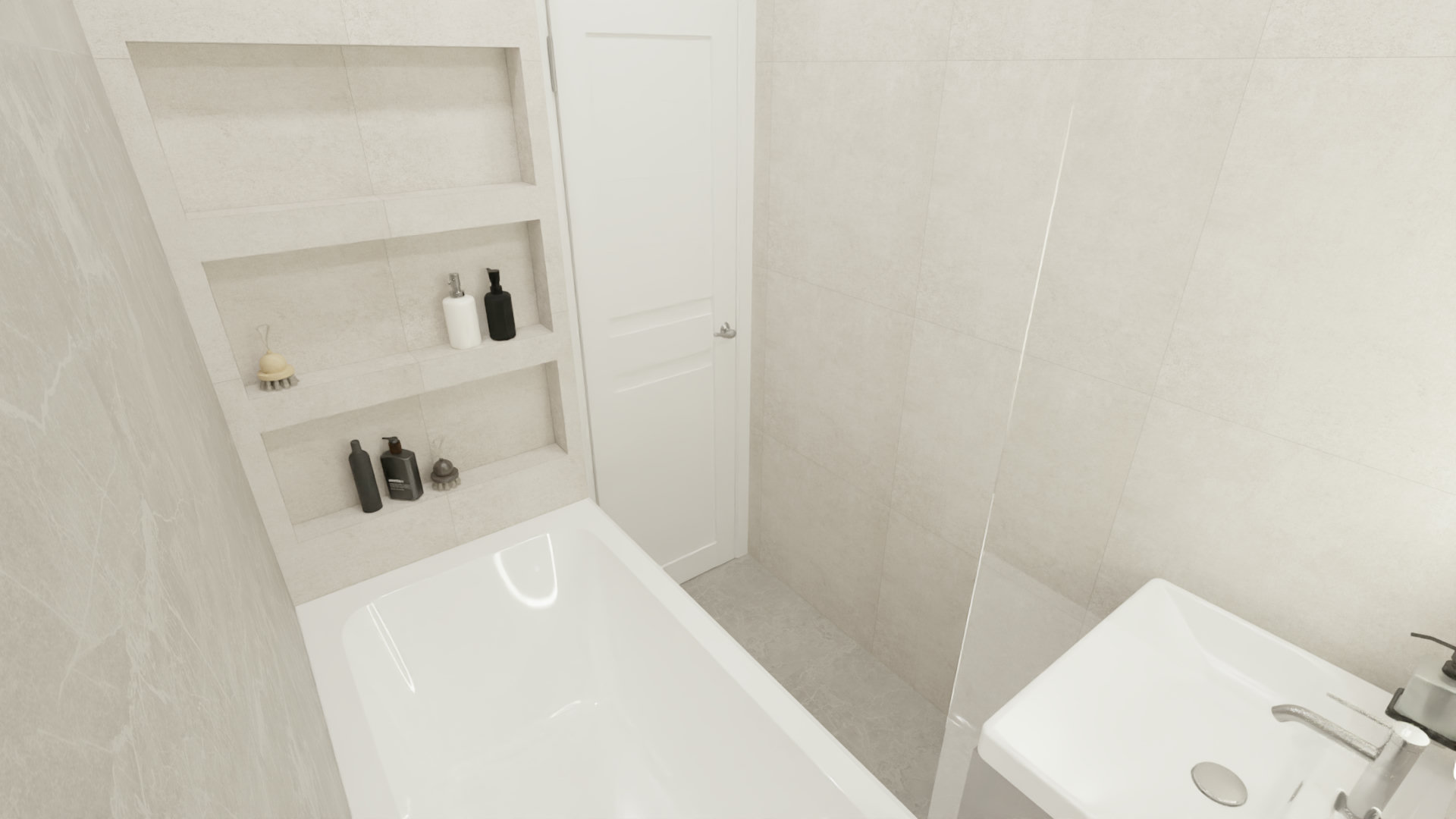 Спокойный дизайн ванной комнаты для расслабления 3 Спокойный дизайн ванной комнаты для расслабления 3