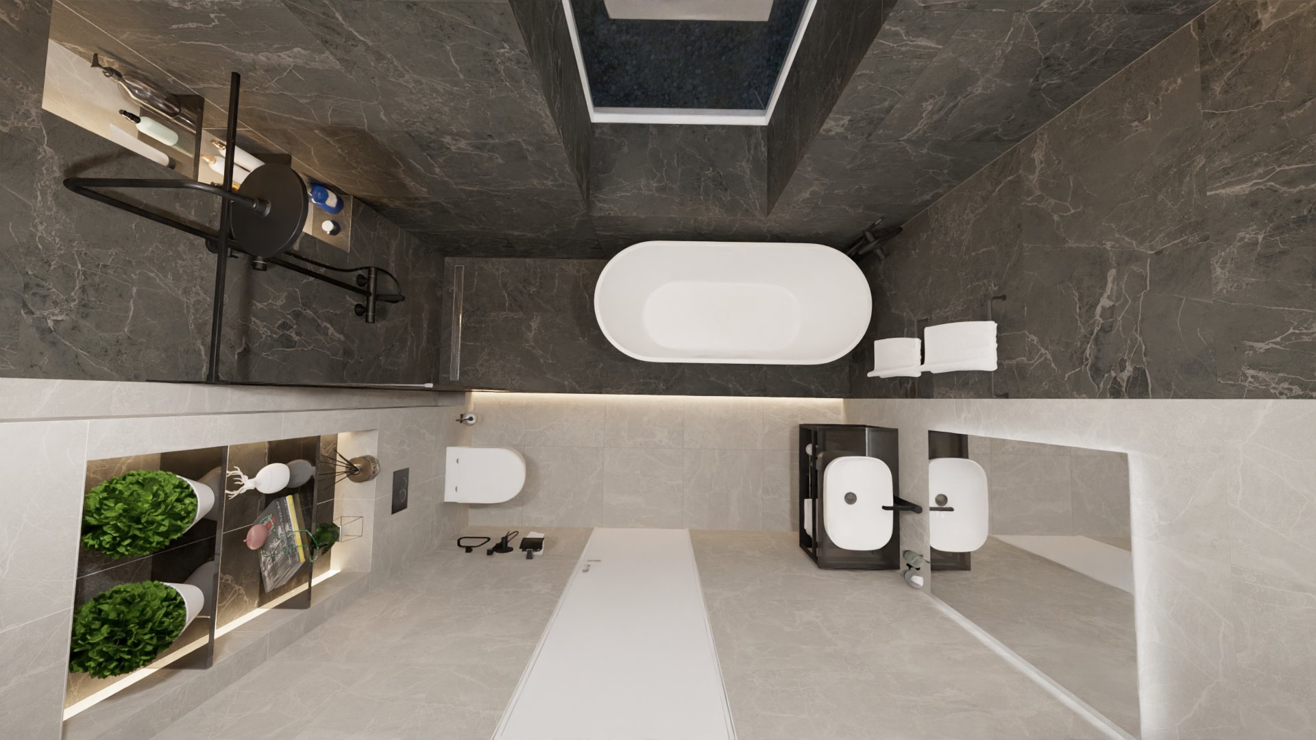 Совмещенный санузел с окном для загородного дома 6 Совмещенный санузел с окном для загородного дома 6