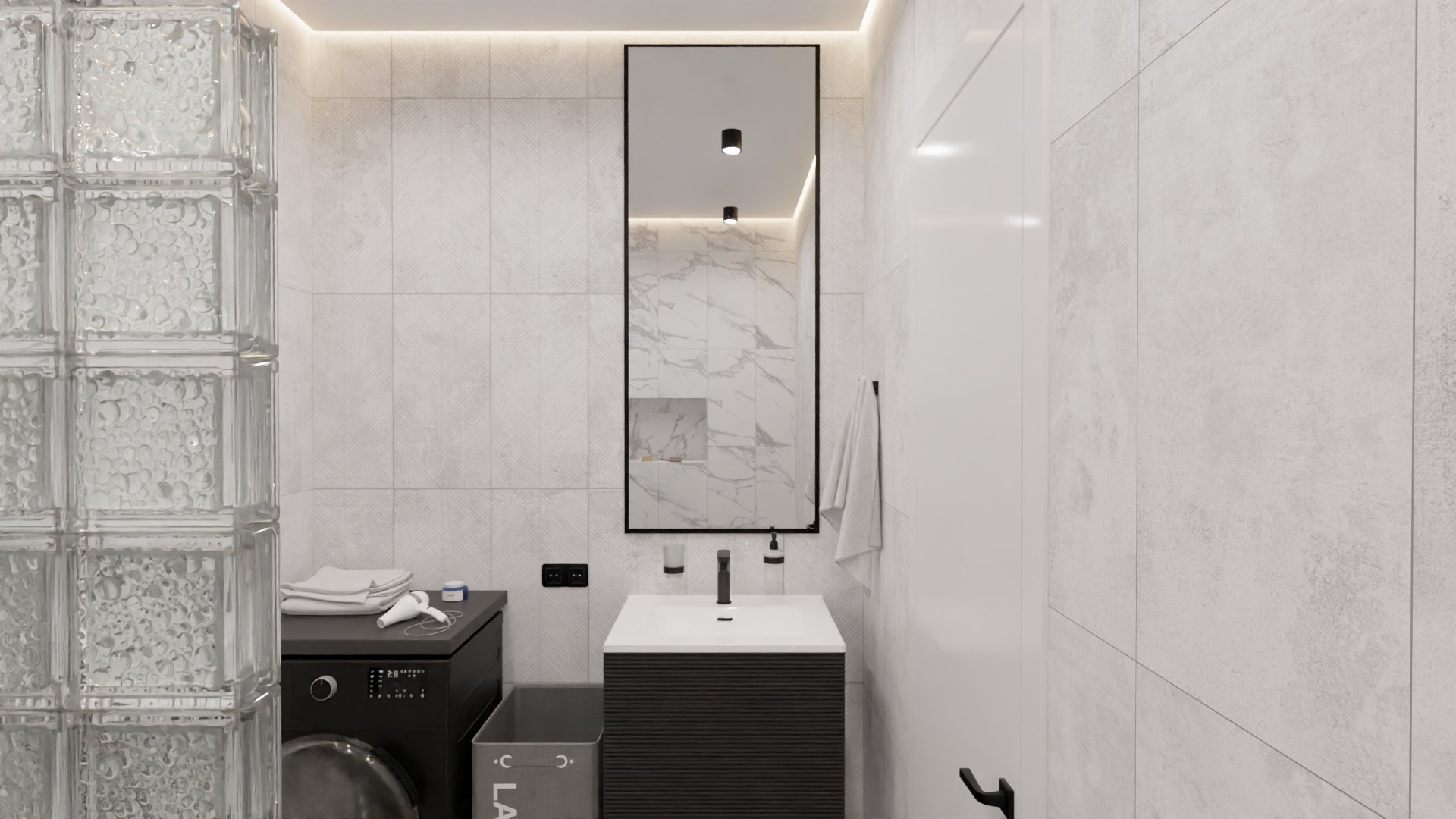 Небольшая ванная комната с раздельным сан. узлом 4