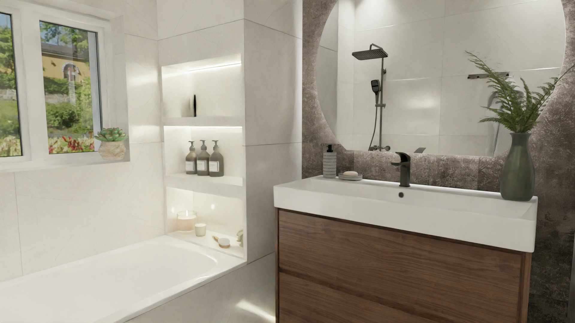 Ванная в классическом стиле