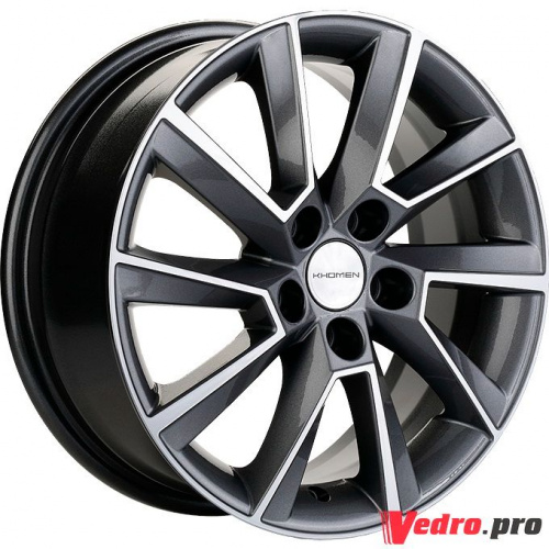 Колесный диск KHOMEN KHW1507 6x15 5x100 ET40 DIA57.1 Gray-FP