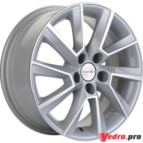 Колесный диск KHOMEN KHW1507 6x15 5x100 ET40 DIA57.1 Silver-FP