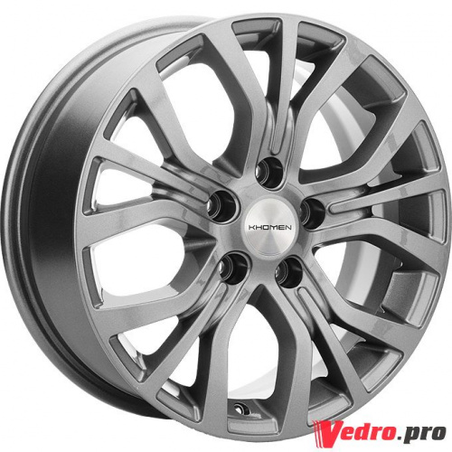 Колесный диск KHOMEN KHW1608 6.5x16 5x114.3 ET38 DIA67.1 Gray