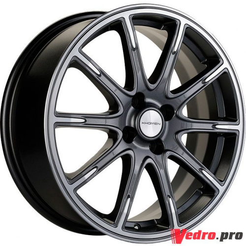 Колесный диск KHOMEN KHW1707 6.5x17 4x100 ET50 DIA60.1 Gray-FP