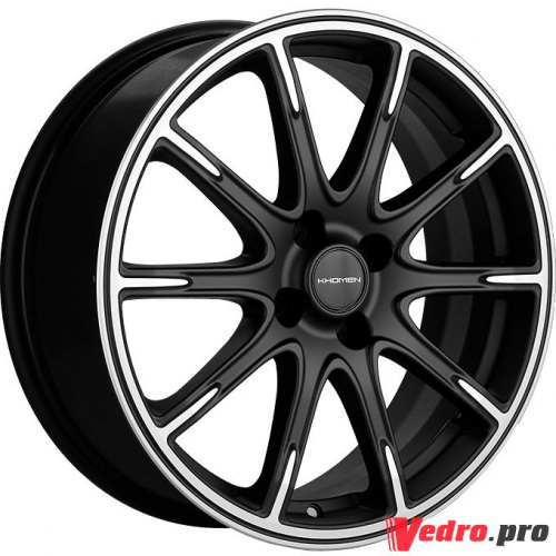 Колесный диск KHOMEN KHW1707 6.5x17 4x100 ET50 DIA60.1 Black-FP matt
