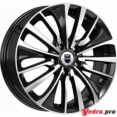 Колесный диск КиК Flanker (КС751) 6.5x17 5x100 ET39 DIA67.1 алмаз чёрный