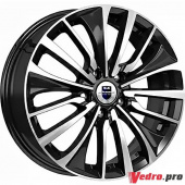 Колесный диск КиК Flanker (КС751) 6.5x17 5x100 ET39 DIA67.1 алмаз чёрный