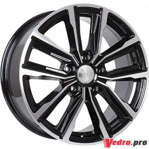 Колесный диск КиК Лацио (КС964) 7.5x17 5x108 ET45 DIA67.1 алмаз чёрный