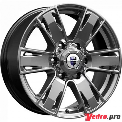 Колесный диск КиК Севенна (КС726) 7x17 6x139.7 ET33 DIA100.1 Дарк платинум