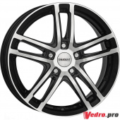 Колесный диск Dezent TZ dark 7.5x17 5x112 ET38 DIA66.6 Черный глянцевый с полированной лицевой поверхностью