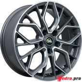 Колесный диск CROSS STREET CR-19 6.5x16 4x98 ET38 DIA58.6 Антрацитовый с полированной лицевой поверхностью