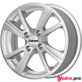 Колесный диск Carwel Бросно 127 5.5x14 4x98 ET35 DIA58.5 Серебристый металлик