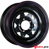 Колесный диск Off Road Wheels Nissan/Toyota 7x17 6x139.7 ET30 DIA110 Стальной черный