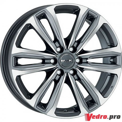 Колесный диск MAK Safari 6 7.5x17 6x139.7 ET25 DIA106.2 Gunmetal Mirror Face