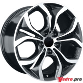 Колесный диск Replay B116 10x19 5x120 ET53 DIA74.1 Чёрный глянцевый с полированной лицевой частью