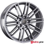 Колесный диск Replay PR21 9.5x21 5x130 ET71 DIA71.6 Серый глянцевый с полированной лицевой частью
