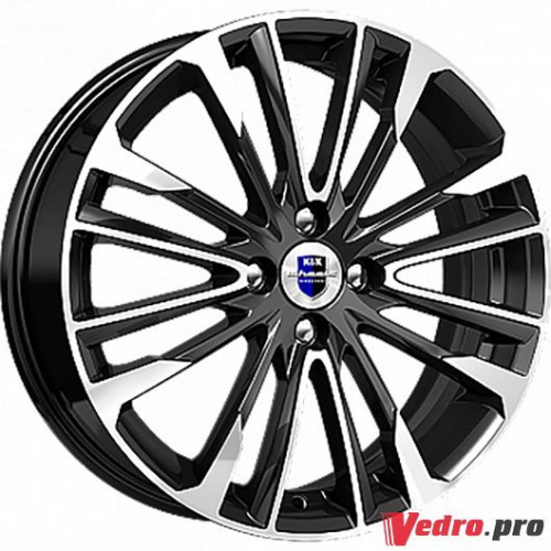 Колесный диск КиК Сильверстоун (КС770) 6.5x17 4x100 ET35 DIA67.1 Алмаз черный SK