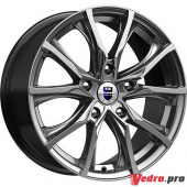 Колесный диск КиК Твист (КС697M) 7.5x17 5x110 ET39 DIA65.1 Дарк платинум