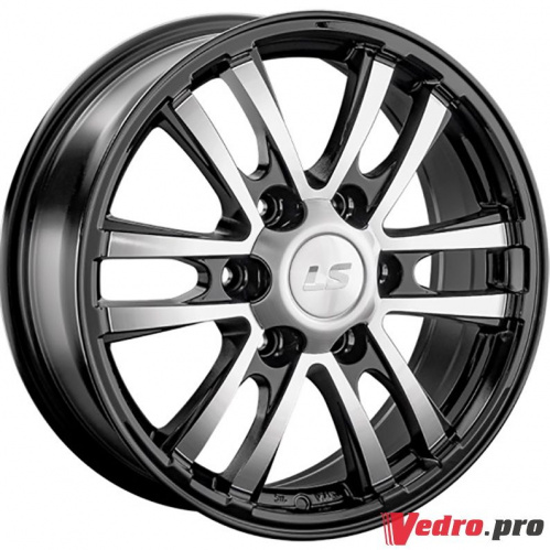 Колесный диск LS 1287 7x17 6x139.7 ET38 DIA67.1 BKF