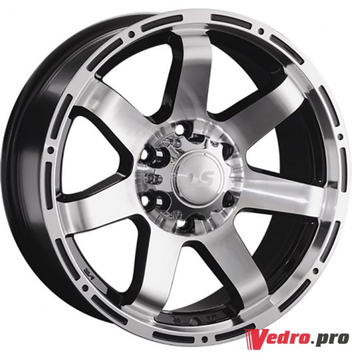 Колесный диск LS 1289 7.5x17 6x139.7 ET25 DIA106.1 BKF