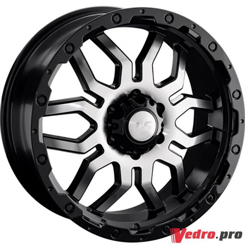 Колесный диск LS 1285 8x17 6x139.7 ET10 DIA110.5 BKF