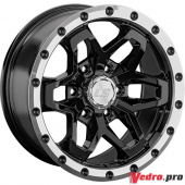 Колесный диск LS 1350 9x17 6x139.7 ET15 DIA106.1 BKL