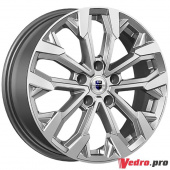 Колесный диск КиК Морейн (КС1046) 6.5x17 5x105 ET38 DIA56.6 дарк платинум