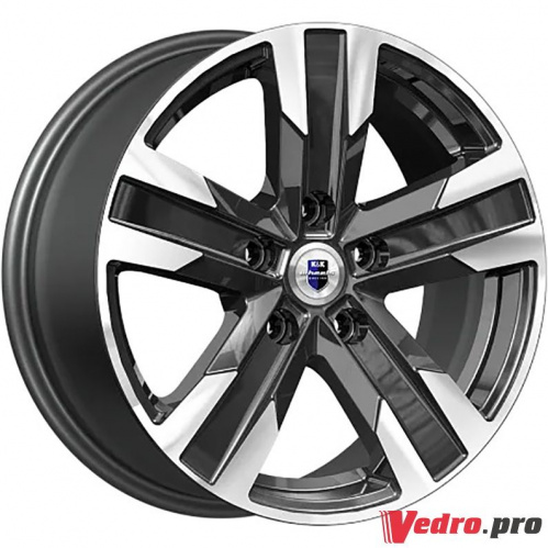 Колесный диск КиК Висмут (КС1009) 7x16 5x115 ET40 DIA70.2 алмаз чёрный