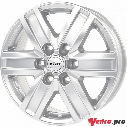 Колесный диск RIAL Transporter 6 7x17 6x139.7 ET22 DIA100.1 Polar Silver