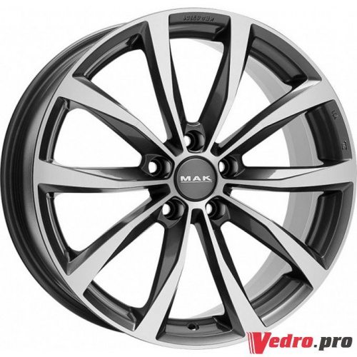 Колесный диск MAK WOLF 7x17 5x98 ET41 DIA58.1 Gunmetal Mirror Face
