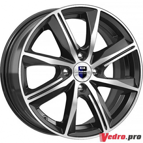 Колесный диск КиК Арнар (КС904) 7x16 5x114.3 ET45 DIA67.1 Алмаз черный