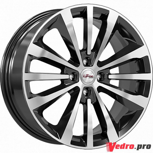 Колесный диск iFree Андерсен (КС912) 7x17 4x100 ET37 DIA67.1 Блэк Джек