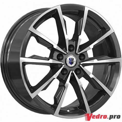 Колесный диск КиК Меренге (КС902) 7.5x17 5x114.3 ET40 DIA66.1 алмаз чёрный