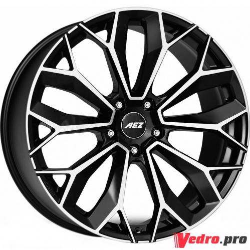 Колесный диск AEZ Leipzig dark 9.5x21 5x112 ET37 DIA66.6 Черный с полированной лицевой поверхностью
