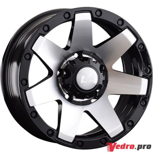 Колесный диск LS 881 7x16 5x139.7 ET10 DIA108.1 BKF