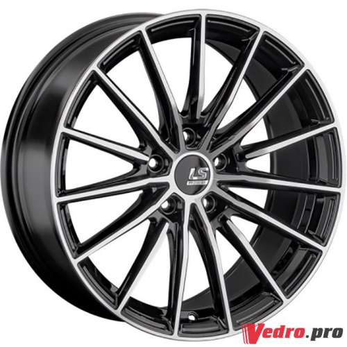 Колесный диск LS RC63 8.5x18 5x112 ET30 DIA66.6 BKF