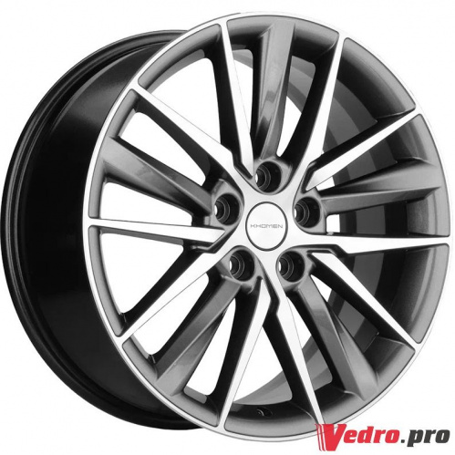 Колесный диск KHOMEN KHW1807 8x18 5x108 ET47 DIA60.1 Gray-FP