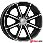 Колесный диск КиК Sportline (КС603) 6x14 4x98 ET30 DIA58.5 алмаз черный