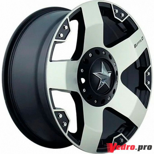 Колесный диск Buffalo BW-775 9x18 5x127 ET0 DIA87.1 MACHINED-FACE-W__BLK-WINDOWS