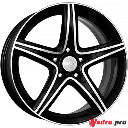 Колесный диск КиК Барракуда (КС567) 7.5x17 5x108 ET49 DIA67.1 Алмаз черный