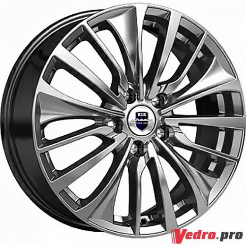 Колесный диск КиК Flanker (КС751) 6.5x17 5x100 ET39 DIA67.1 дарк платинум