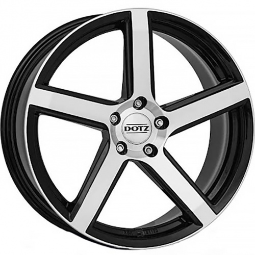 Колесный диск DOTZ CP5 dark 9.5x20 5x112 ET35 DIA70.1 Черный с полированной лицевой поверхностью
