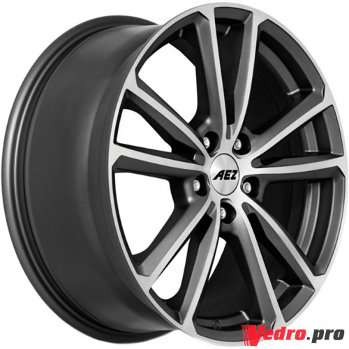 Колесный диск AEZ Tioga titan 7x17 5x108 ET48 DIA70.1 Графитовый матовый с полированной лицевой поверхностью