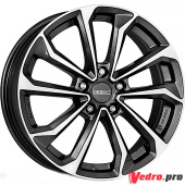 Колесный диск Dezent KS dark 7.5x18 5x112 ET42 DIA57.1 Антрацитовый с полированной лицевой поверхностью