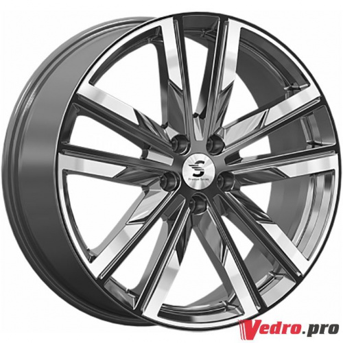 Колесный диск Premium Series КР014 8x20 5x112 ET41 DIA57.1 Графитовый глянцевый с полированной лицевой поверхностью