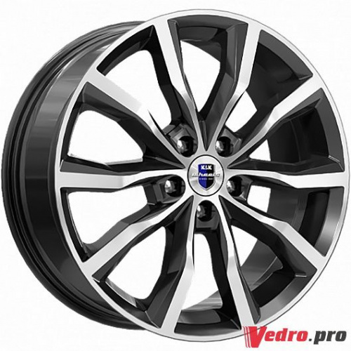 Колесный диск КиК Портер (КС906) 7.5x18 5x108 ET45 DIA67.1 алмаз чёрный